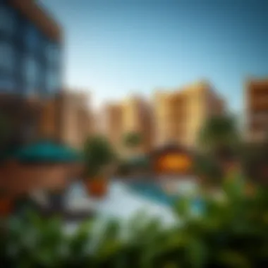 Modern amenities in a vibrant Dubai residential area