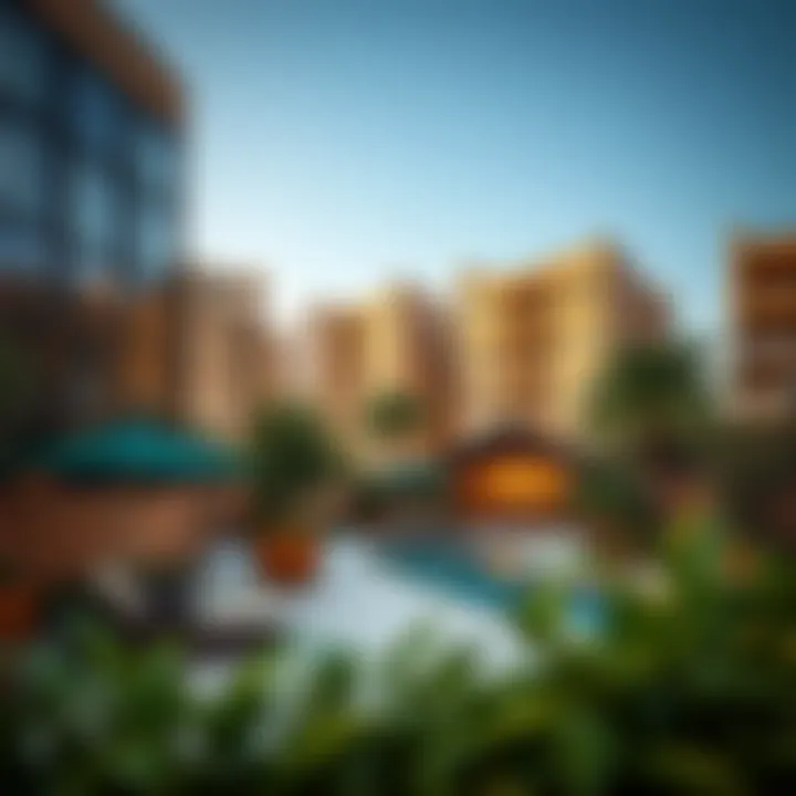 Modern amenities in a vibrant Dubai residential area