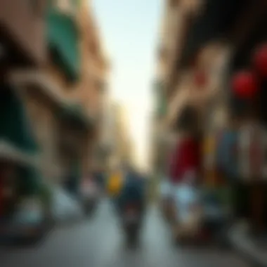 Vibrant street scene in Al Fahidi reflecting local culture
