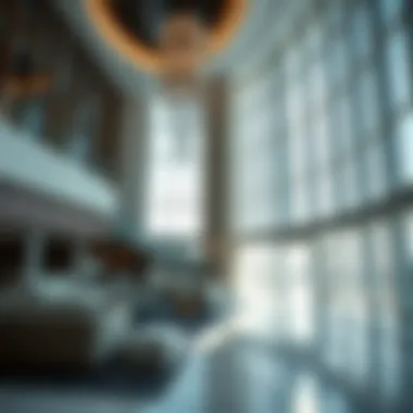 Interior shot highlighting the modern design features of the Al Hudaiba Awards Building