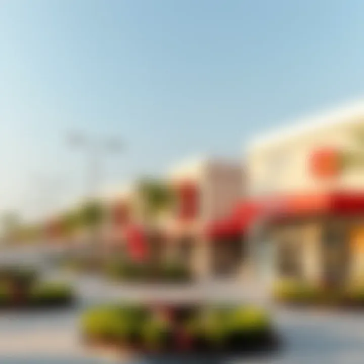 Local Amenities in Al Khail Gate Local amenities in Al Khail Gate including parks and shops