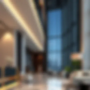 Interior view highlighting the modern design features of Al Khan Building