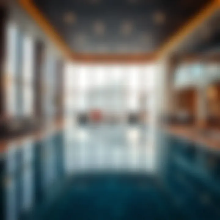 Interior amenities showcasing luxury facilities