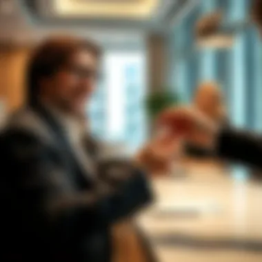 Key Handover: A Happy Client Experience A satisfied client receiving keys from Allsopp & Allsopp representative