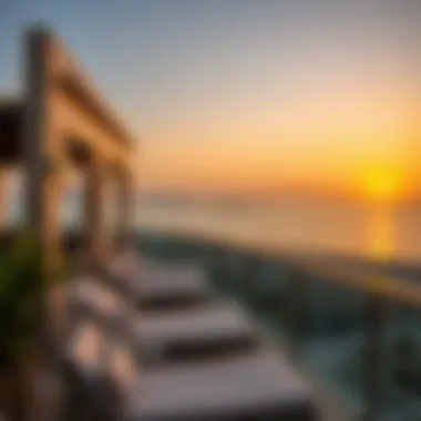 Sunset Serenity at Azizi Beachfront Sunset view over the Dubai coast highlighting luxury living