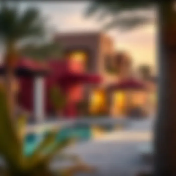 Vibrant community atmosphere surrounding Azizi Mina