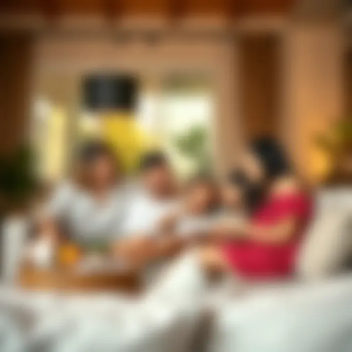 Quality Family Time in a Holiday Home Family enjoying leisure time in a B My Guest property