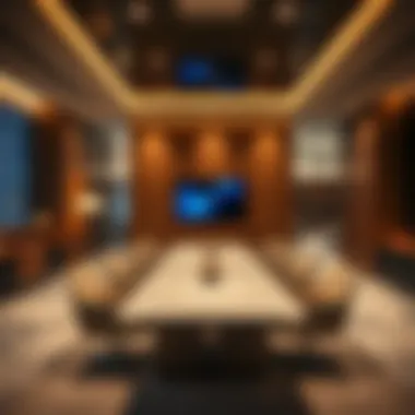 Commercial Space in Blue Tower Business meeting room in the Blue Tower demonstrating its commercial space