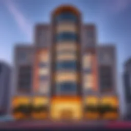 Stunning facade of Boulevard Plaza 2 showcasing modern architecture