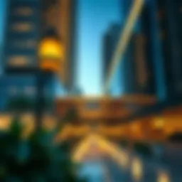 Stunning exterior view of Brookfield Place Dubai showcasing its modern architecture