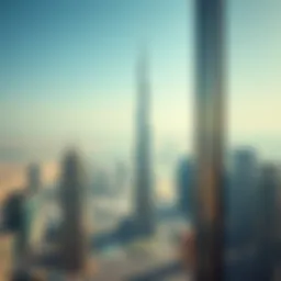 Stunning view of Burj Khalifa residential flats