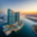 Architectural Elegance of Canal Crown Aerial view of Canal Crown showcasing its architectural elegance and surrounding waterfront.