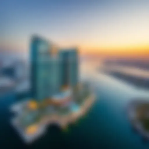 Architectural Elegance of Canal Crown Aerial view of Canal Crown showcasing its architectural elegance and surrounding waterfront.