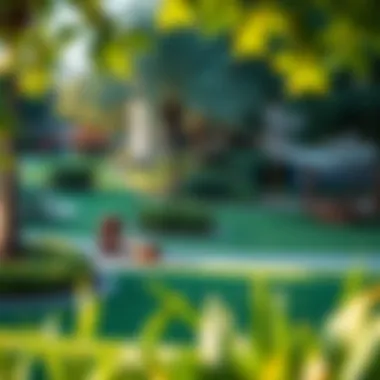 Vibrant Community Park with Green Spaces Community park at Caya featuring lush greenery and play areas