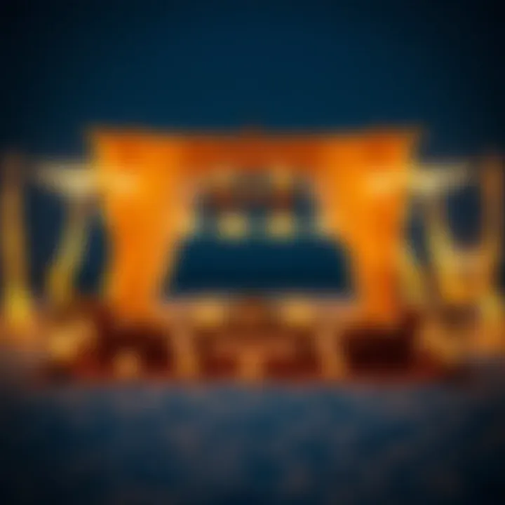 Candlelit dinner setup on an exclusive beach in Dubai