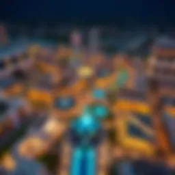 Aerial view showcasing the layout of Uptown Al Zahia