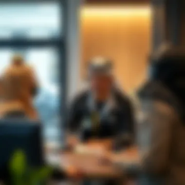 Customer Service Assistance Customer service representative assisting clients