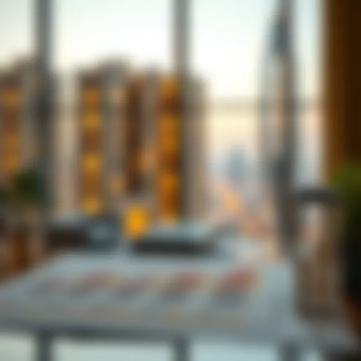 Graphs depicting market trends in Dubai's property sector