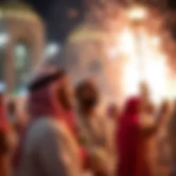 Traditional Emirati festival celebrations