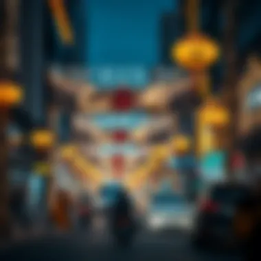 Festive decorations and lights illuminating Dubai streets