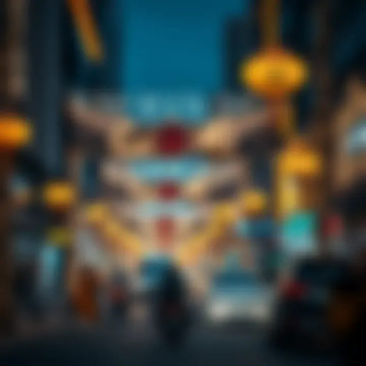 Festive decorations and lights illuminating Dubai streets