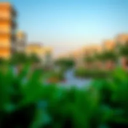 Aesthetic view of Emaar residential community showcasing modern architecture and lush greenery