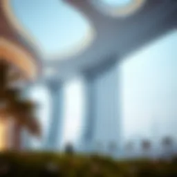 A futuristic architectural rendering of Emaar's new residential project in Dubai