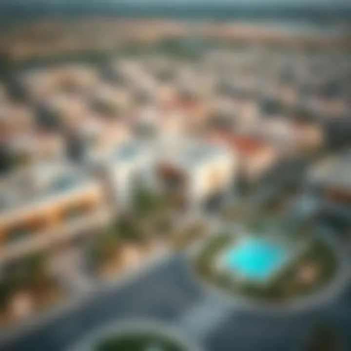 Luxury Villa Community Aerial view of a luxury villa community in Dubai