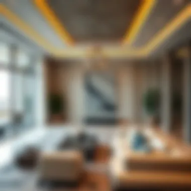 Stunning Interior Design Elegant interior of a high-end real estate property in Dubai