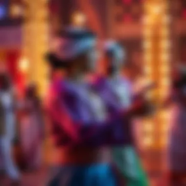 Emirati Dance Performance A traditional Emirati dance performance at a cultural event, depicting rich heritage