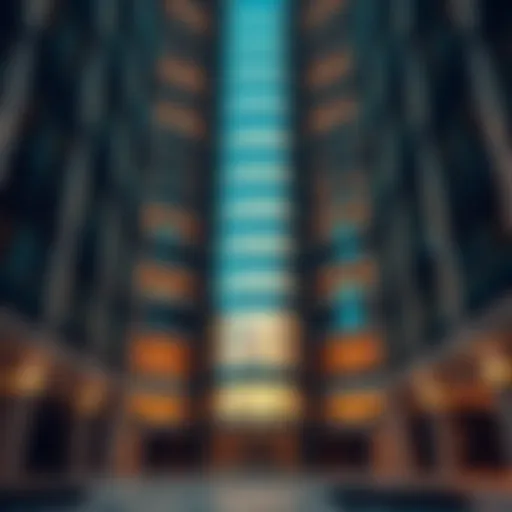 Architectural details of the Saleh Building showcasing its unique design