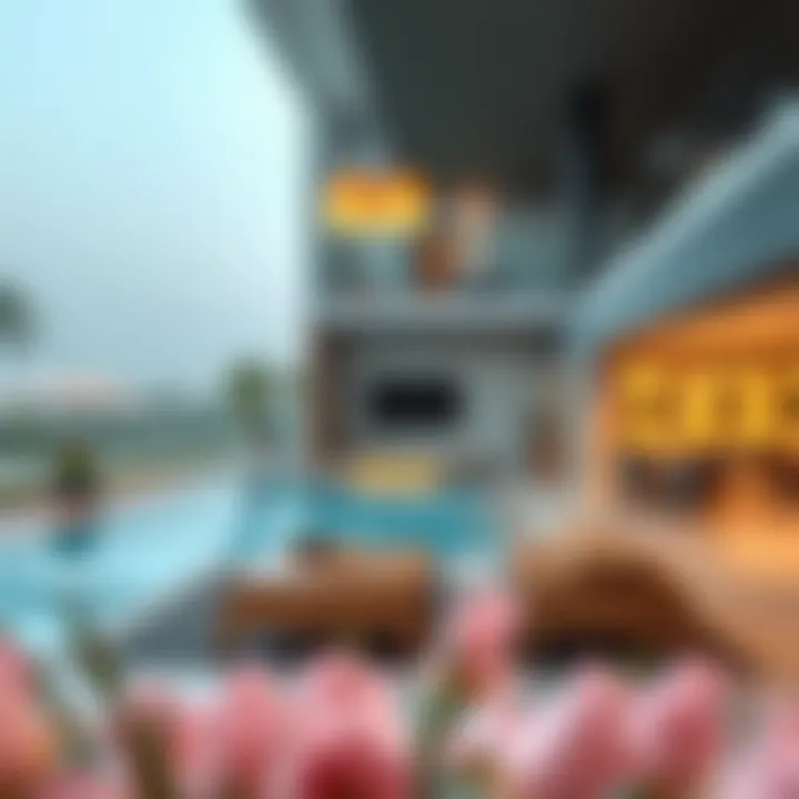 Contemporary Amenities Available Modern amenities in a residential community