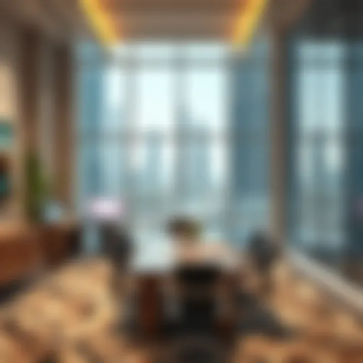 Budget-Friendly Office Areas in Dubai A map highlighting budget-friendly areas for office rentals in Dubai