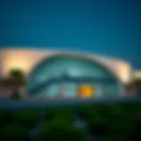 Exterior view of Al Jadaf Metro Station showcasing modern architecture