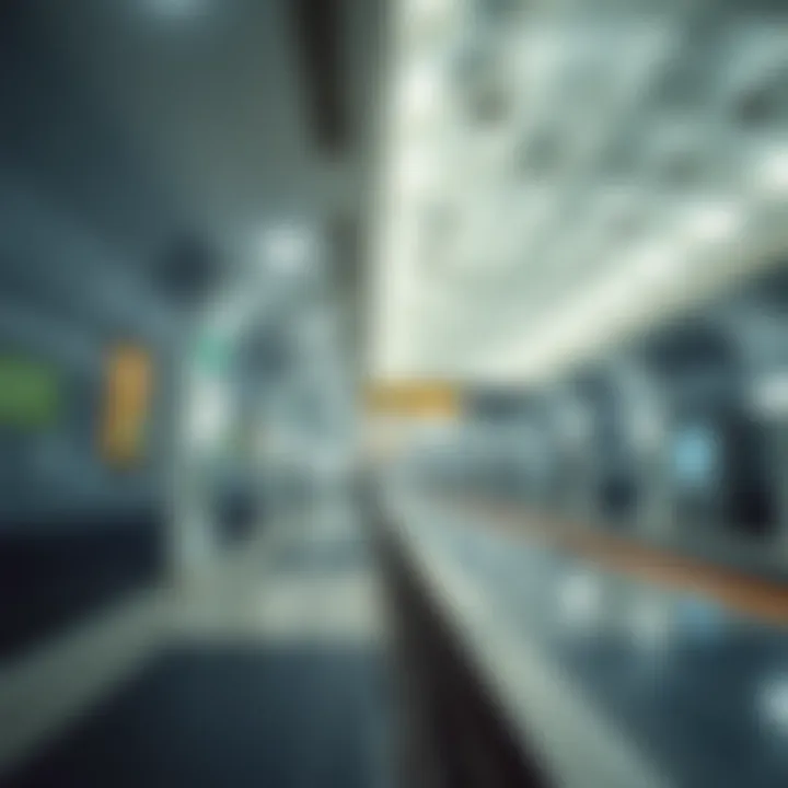 Interior design of Al Jadaf Metro Station highlighting innovative features