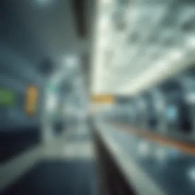 Innovative Interior Features of Al Jadaf Metro Station Interior design of Al Jadaf Metro Station highlighting innovative features