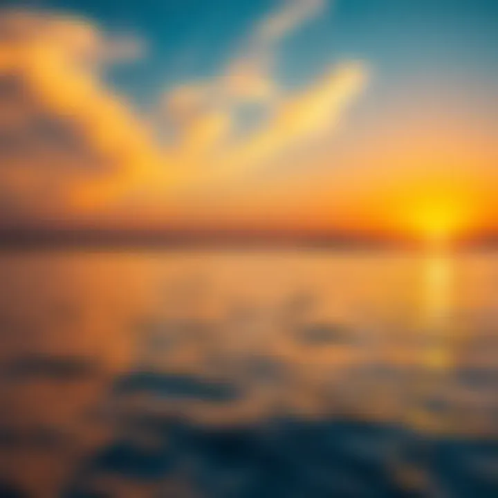 Serene Sunset Over Al Jubail Island Vibrant sunset over the Al Jubail Island landscape with tranquil waters