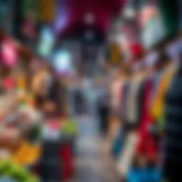 Vibrant local market in Al Karama