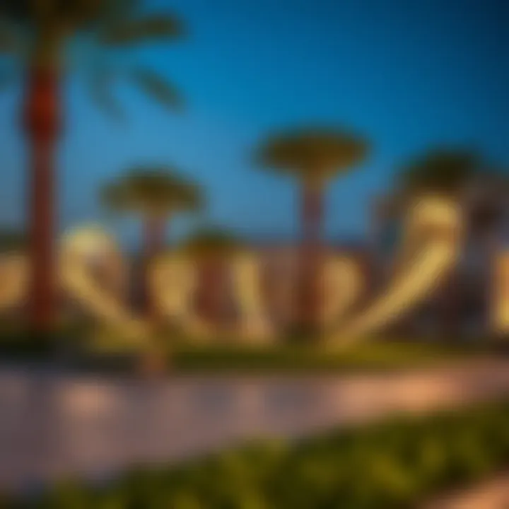 Lifestyle amenities in Al Markaziyah West, including parks and recreational spaces