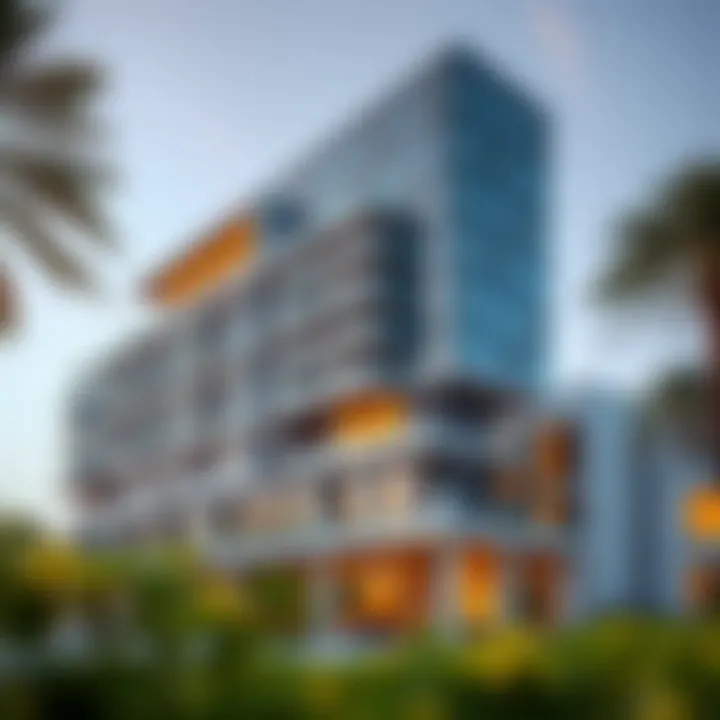 Stunning exterior view of Al Wasl Building showcasing modern architecture