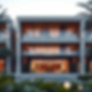 Exterior view of the Arada Sales Office showcasing modern architecture