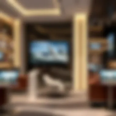 Interior layout of the Arada Sales Office with interactive displays
