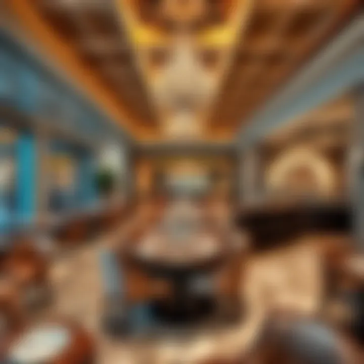 Fine Dining Ambience at Barari Mall Gourmet dining area in Barari Mall with elegant decor