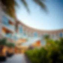 Exterior view of Barari Mall showcasing its modern architectural design