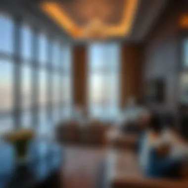 Interior of a luxury apartment in Bay Square