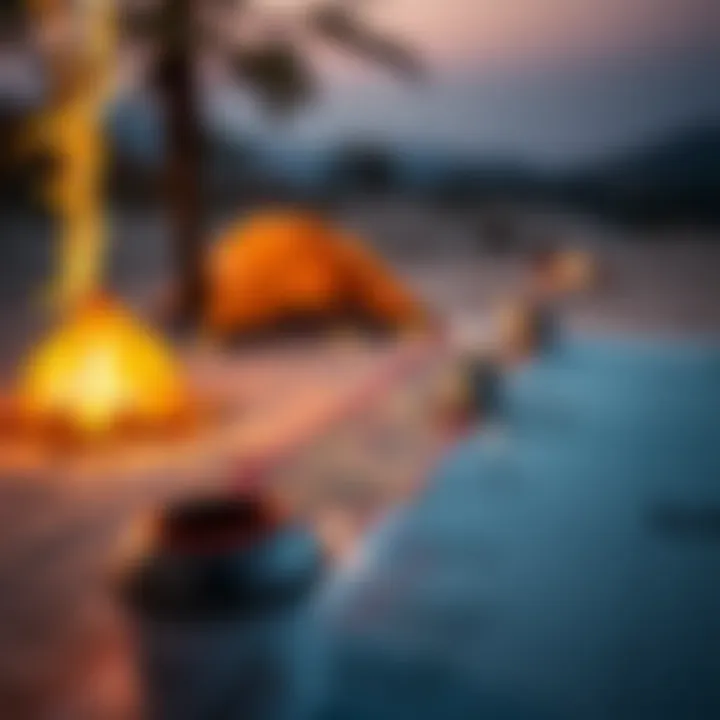 Camping Locations Map of the UAE Map highlighting popular camping spots in the UAE