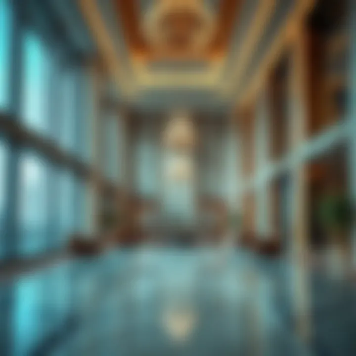 Luxurious Lobby of Churchill Executive Tower Luxurious lobby interior of Churchill Executive Tower