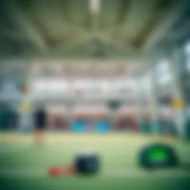 Indoor Sports Facility in Dubai A vibrant indoor sports facility with various activities