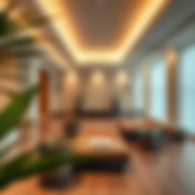Relaxation and Wellness Center A tranquil wellness center featuring relaxation spaces