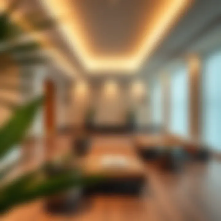 Relaxation and Wellness Center A tranquil wellness center featuring relaxation spaces